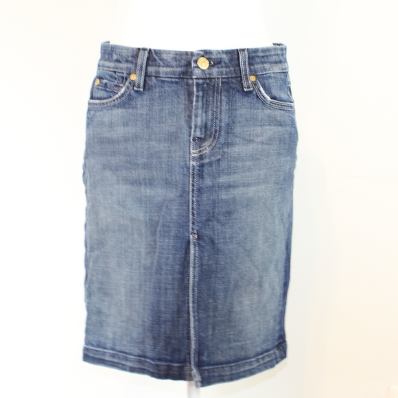 7 For All Mankind Denim Skirt, size 28 - Picture 2 of 4